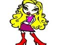 게임 쉬운 Bratz 색칠  온라인