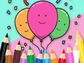 게임 색칠하기 책: 축하-풍선  온라인