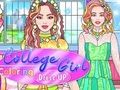 게임 대학생 색칠 공부 드레스  온라인