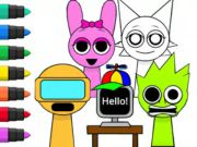게임 색칠하기 책: Sprunki Incredibox  온라인
