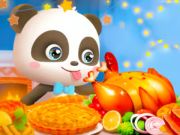 게임 직소 퍼즐: 꼬마 팬더의 추수감사절 잔치 온라인 게임 직소 퍼즐: 꼬마 팬더의 추수감사절 잔치 온라인