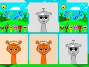 게임 Sprunki 카드 매치  온라인