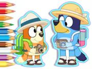 게임 색칠 공부 : Bluey Camping 온라인 게임 색칠 공부 : Bluey Camping 온라인