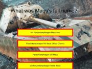 게임 탱크 퀴즈 : MAUS  온라인