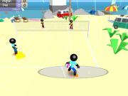 게임 Stickman Beach Volleyball 온라인
