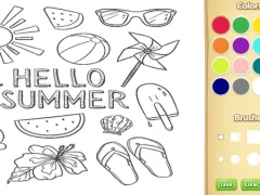 게임 Hello Summer Coloring Book for Kids 온라인