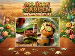 게임 Mojicon Garden Jigsaw Solitaire! 온라인