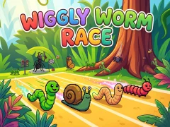 게임 Wiggly Worm Race 온라인