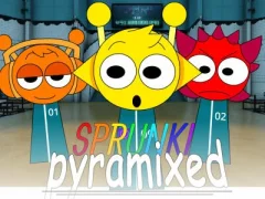 게임 Sprunki Pyramixed: Squid Game 온라인