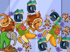 게임 Italian Brainrot: Animals Merge Puzzle 온라인