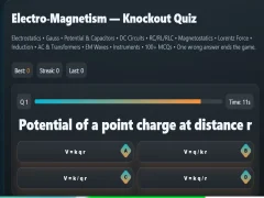 게임 Electro-Magnetism - Knockout Quiz 온라인