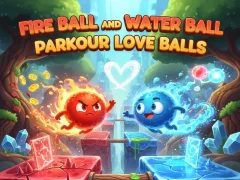 게임 Fire Ball and Water Ball: Parkour Love Balls 온라인