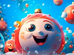 게임 New Years Balls 2048 in 3D 온라인
