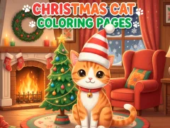 게임 Christmas Cat Coloring Pages 온라인