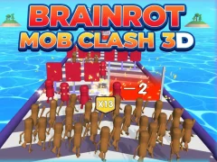 게임 Brainrot Mob Clash 3D 온라인