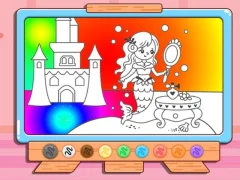 게임 Coloring Book: Mermaid Makeup 온라인