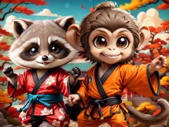 게임 Kung-Fu Little Animals 온라인
