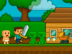 게임 Baby Noob Help! Steve 온라인