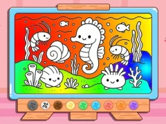 게임 Coloring Book: Kawaii Sea Animals 온라인