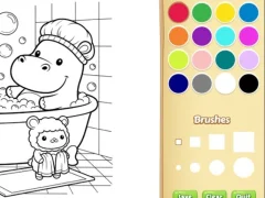 게임 Cozy Friends Coloring Book for Kids 온라인