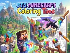 게임 BTS Minecraft Coloring Time 온라인