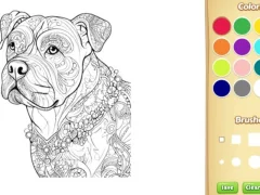 게임 Dog Coloring Book for Adults 온라인
