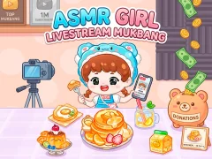 게임 ASMR Girl: Livestream Mukbang 온라인