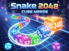 게임 Snake 2048: Cube Merge 온라인