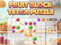 게임 Fruit Block Tetra Puzzle 온라인