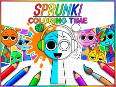 게임 Sprunki Coloring Time 온라인