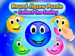 게임 Round jigsaw Puzzle - Collect the Smiley 온라인