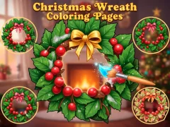 게임 Christmas Wreath Coloring Pages 온라인