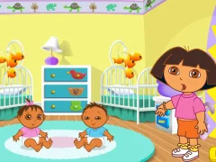 게임 Dora the Explorer Dora's Playtime with the Twins 온라인