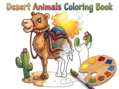 게임 Desert Animals Coloring Book 온라인