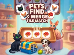 게임 Pets, Find and Merge Tile Match 온라인