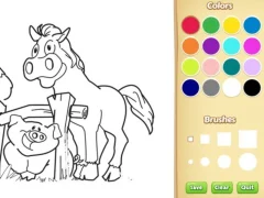 게임 Farm Animals Coloring Book for Kids 온라인