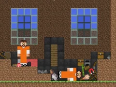 게임 Escape from the prison in Mineblock! Destruction! 온라인