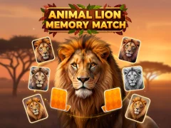 게임 Animal Lion Memory Match 온라인