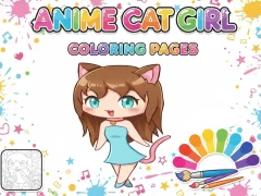 게임 Anime Cat Girl Coloring Pages 온라인