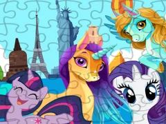 게임 Unicorns Travel The World Puzzle 온라인