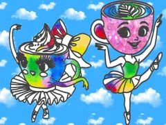게임 Coloring Book for kids: Ballerina Cappuccina 온라인