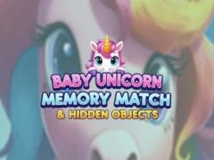 게임 Baby Unicorn Memory Match & Hidden Objects 온라인