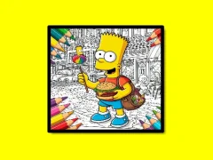 게임 Back To School Simpsons Coloring Book 온라인