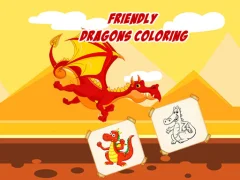 게임 Friendly Dragons Coloring 온라인