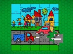 게임 Stick Family Fun Time Jigsaw 온라인