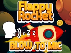 게임 Flappy Rocket Playing with Blowing to Mic 온라인