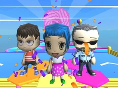 게임 Fall Guys And Girls Chibi Race Knockdown Multiplay 온라인