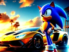 게임 Sonic Run for Lamborghini 온라인