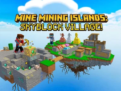 게임 Mine Mining Islands: Skyblock Village! 온라인
