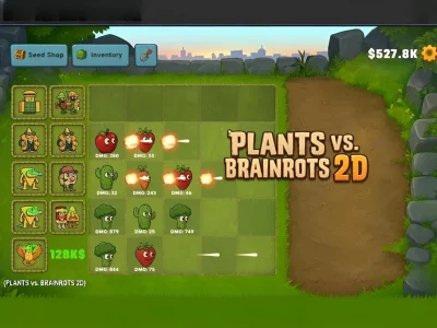 게임 Plants vs Brainrots 2D 온라인